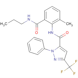 362638-81-1  1H-Pyrazole-5-carboxamide,N-[2-methyl-6-[(propylamino)carbonyl]phenyl]-1-phenyl-3-(trifluoromethyl)-