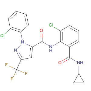 362638-99-1  1H-Pyrazole-5-carboxamide,N-[2-chloro-6-[(cyclopropylamino)carbonyl]phenyl]-1-(2-chlorophenyl)-3-(trifluoromethyl)-