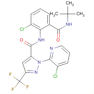 362639-18-7  1H-Pyrazole-5-carboxamide,N-[2-chloro-6-[[(1,1-dimethylethyl)amino]carbonyl]phenyl]-1-(3-chloro-2-pyridinyl)-3-(trifluoromethyl)-