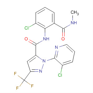 362639-46-1  1H-Pyrazole-5-carboxamide,N-[2-chloro-6-[(methylamino)carbonyl]phenyl]-1-(3-chloro-2-pyridinyl)-3-(trifluoromethyl)-