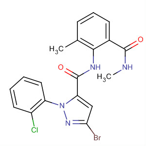 362639-57-4  1H-Pyrazole-5-carboxamide,3-bromo-1-(2-chlorophenyl)-N-[2-methyl-6-[(methylamino)carbonyl]phenyl]-