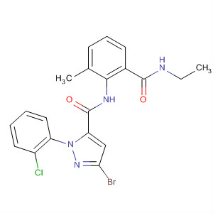 362639-59-6  1H-Pyrazole-5-carboxamide,3-bromo-1-(2-chlorophenyl)-N-[2-[(ethylamino)carbonyl]-6-methylphenyl]-