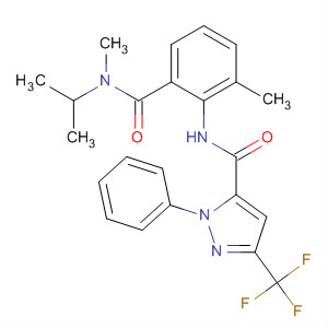 362640-65-1  1H-Pyrazole-5-carboxamide,N-[2-methyl-6-[[methyl(1-methylethyl)amino]carbonyl]phenyl]-1-phenyl-3-(trifluoromethyl)-