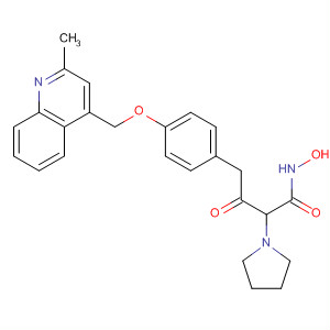 362697-22-1  2-Pyrrolidineacetamide,N-hydroxy-1-[[4-[(2-methyl-4-quinolinyl)methoxy]phenyl]acetyl]-