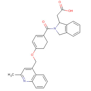 362697-25-4  1H-Isoindole-1-acetic acid,2,3-dihydro-2-[4-[(2-methyl-4-quinolinyl)methoxy]benzoyl]-