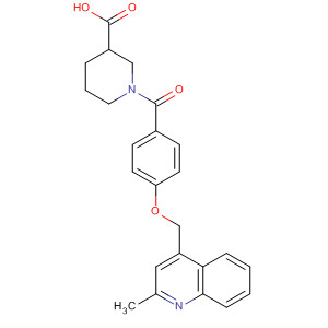 362697-26-5  3-Piperidinecarboxylic acid,1-[4-[(2-methyl-4-quinolinyl)methoxy]benzoyl]-
