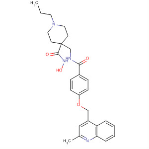 362697-45-8  4-Piperidinecarboxamide,N-hydroxy-4-[[[4-[(2-methyl-4-quinolinyl)methoxy]benzoyl]amino]methyl]-1-propyl-