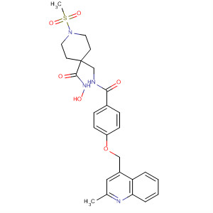 362697-46-9  4-Piperidinecarboxamide,N-hydroxy-4-[[[4-[(2-methyl-4-quinolinyl)methoxy]benzoyl]amino]methyl]-1-(methylsulfonyl)-