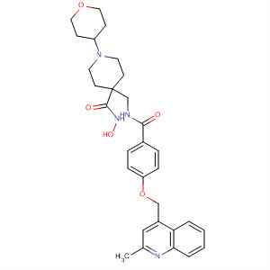 362697-47-0  4-Piperidinecarboxamide,N-hydroxy-4-[[[4-[(2-methyl-4-quinolinyl)methoxy]benzoyl]amino]methyl]-1-(tetrahydro-2H-pyran-4-yl)-