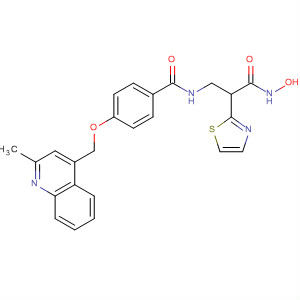 362699-36-3  2-Thiazolepropanamide,N-hydroxy-b-[[4-[(2-methyl-4-quinolinyl)methoxy]benzoyl]amino]-