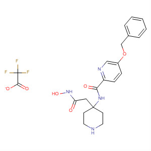 362699-65-8  2-Pyridinecarboxamide,N-[4-[2-(hydroxyamino)-2-oxoethyl]-4-piperidinyl]-5-(phenylmethoxy)-,mono(trifluoroacetate) (salt)