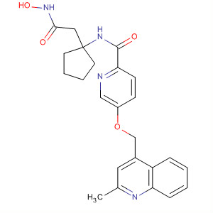 362699-70-5  2-Pyridinecarboxamide,N-[1-[2-(hydroxyamino)-2-oxoethyl]cyclopentyl]-5-[(2-methyl-4-quinolinyl)methoxy]-