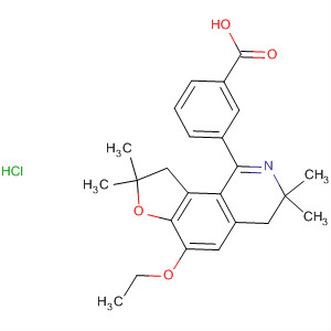 362714-07-6  Benzoic acid,3-(6-ethoxy-3,4,8,9-tetrahydro-3,3,8,8-tetramethylfuro[2,3-h]isoquinolin-1-yl)-, hydrochloride
