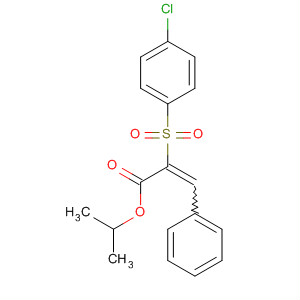 364044-25-7  2-Propenoic acid, 2-[(4-chlorophenyl)sulfonyl]-3-phenyl-, 1-methylethylester