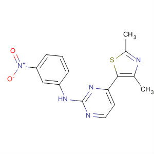364333-82-4  2-Pyrimidinamine, 4-(2,4-dimethyl-5-thiazolyl)-N-(3-nitrophenyl)-