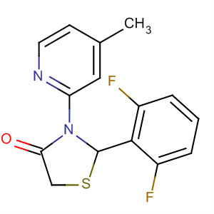 364633-76-1  4-Thiazolidinone, 2-(2,6-difluorophenyl)-3-(4-methyl-2-pyridinyl)-