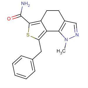 364759-44-4  1H-Thieno[3,4-g]indazole-6-carboxamide,4,5-dihydro-1-methyl-8-(phenylmethyl)-