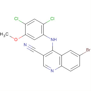 364793-55-5  3-Quinolinecarbonitrile,6-bromo-4-[(2,4-dichloro-5-methoxyphenyl)amino]-