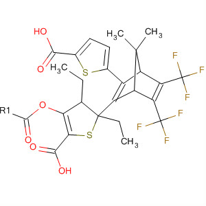 365220-47-9  2-Thiophenecarboxylic acid,5,5'-[7,7-dimethyl-5,6-bis(trifluoromethyl)bicyclo[2.2.1]hepta-2,5-diene-2,3-diyl]bis-, diethyl ester