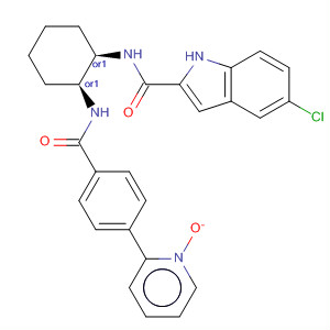 365994-16-7  1H-Indole-2-carboxamide,5-chloro-N-[(1R,2S)-2-[[4-(1-oxido-2-pyridinyl)benzoyl]amino]cyclohexyl]-, rel-