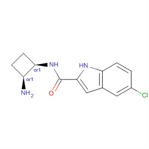365996-17-4  1H-Indole-2-carboxamide, N-[(1R,2S)-2-aminocyclobutyl]-5-chloro-, rel-