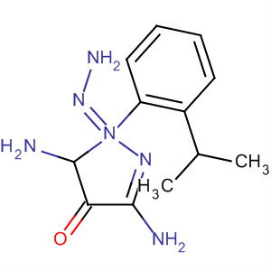 366802-56-4  4H-Pyrazol-4-one, 3,5-diamino-, [2-(1-methylethyl)phenyl]hydrazone