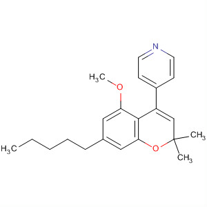 36701-69-6  Pyridine, 4-(5-methoxy-2,2-dimethyl-7-pentyl-2H-1-benzopyran-4-yl)-