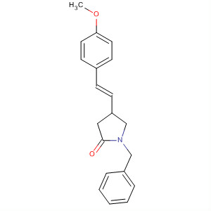 367490-49-1  2-Pyrrolidinone, 4-[(1E)-2-(4-methoxyphenyl)ethenyl]-1-(phenylmethyl)-
