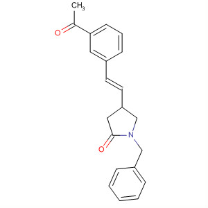 367490-51-5  2-Pyrrolidinone, 4-[(1E)-2-(3-acetylphenyl)ethenyl]-1-(phenylmethyl)-