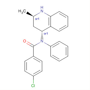 367508-94-9  4-Quinolinamine,1-(4-chlorobenzoyl)-1,2,3,4-tetrahydro-2-methyl-N-phenyl-, (2R,4R)-rel- 367508-94-9  4-Quinolinamine,1-(4-chlorobenzoyl)-1,2,3,4-tetrahydro-2-methyl-N-phenyl-, (2R,4R)-rel-