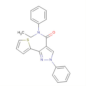 367512-22-9  1H-Pyrazole-4-carboxamide, N-ethyl-N,1-diphenyl-3-(2-thienyl)-