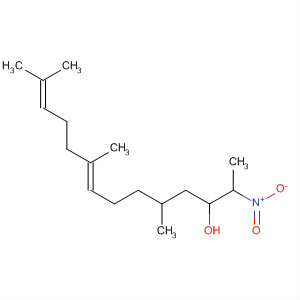 367942-54-9  8,12-Tetradecadien-3-ol, 5,9,13-trimethyl-2-nitro-, (8E)-
