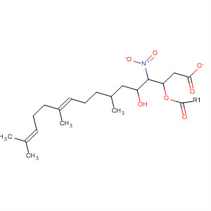 367942-55-0  8,12-Tetradecadien-3-ol, 5,9,13-trimethyl-2-nitro-, acetate (ester), (8E)-