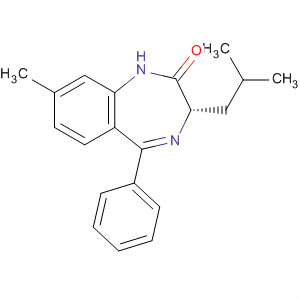 368443-10-1  2H-1,4-Benzodiazepin-2-one,1,3-dihydro-8-methyl-3-(2-methylpropyl)-5-phenyl-, (3S)-