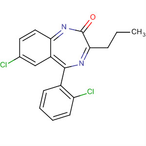 368443-18-9  2H-1,4-Benzodiazepin-2-one,7-chloro-5-(2-chlorophenyl)-1,3-dihydro-3-propyl-, (3S)-