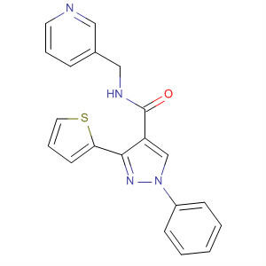368861-01-2  1H-Pyrazole-4-carboxamide,1-phenyl-N-(3-pyridinylmethyl)-3-(2-thienyl)-