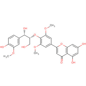 369390-52-3  4H-1-Benzopyran-4-one,5,7-dihydroxy-2-[4-[(1R,2S)-2-hydroxy-2-(4-hydroxy-3-methoxyphenyl)-1-(hydroxymethyl)ethoxy]-3,5-dimethoxyphenyl]-, rel-