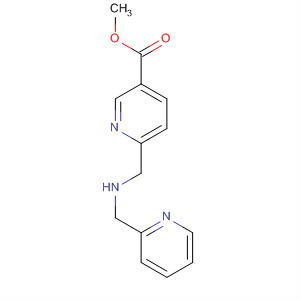 369654-85-3  3-Pyridinecarboxylic acid, 6-[[(2-pyridinylmethyl)amino]methyl]-, methylester