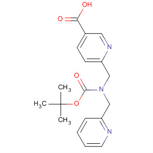 369654-88-6  3-Pyridinecarboxylic acid,6-[[[(1,1-dimethylethoxy)carbonyl](2-pyridinylmethyl)amino]methyl]-