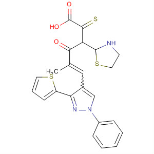 370096-55-2  3-Thiazolidinehexanoic acid,4-oxo-5-[[1-phenyl-3-(2-thienyl)-1H-pyrazol-4-yl]methylene]-2-thioxo-