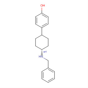 370860-26-7  Phenol, 4-[trans-4-[(phenylmethyl)amino]cyclohexyl]-