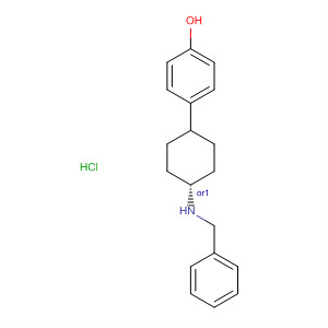370861-02-2  Phenol, 4-[trans-4-[(phenylmethyl)amino]cyclohexyl]-, hydrochloride