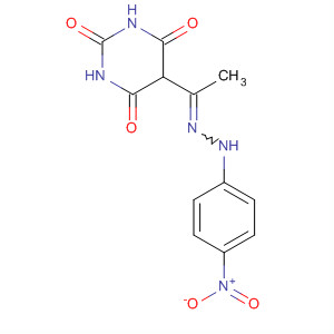 370871-09-3  2,4,6(1H,3H,5H)-Pyrimidinetrione,5-[1-[(4-nitrophenyl)hydrazono]ethyl]-