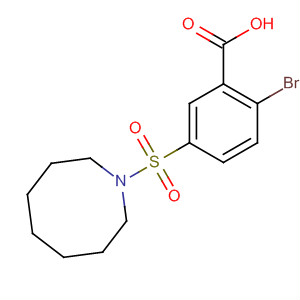 37093-14-4  Benzoic acid, 2-bromo-5-[(hexahydro-1(2H)-azocinyl)sulfonyl]-