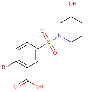 37093-17-7  Benzoic acid, 2-bromo-5-[(3-hydroxy-1-piperidinyl)sulfonyl]-