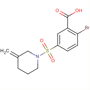 37098-68-3  Benzoic acid, 2-bromo-5-[(3-methylene-1-piperidinyl)sulfonyl]-