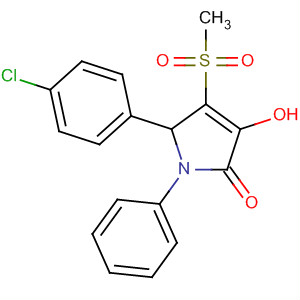 371134-16-6  2H-Pyrrol-2-one,5-(4-chlorophenyl)-1,5-dihydro-3-hydroxy-4-(methylsulfonyl)-1-phenyl-