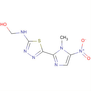 37125-17-0  Methanol,[[5-(1-methyl-5-nitro-1H-imidazol-2-yl)-1,3,4-thiadiazol-2-yl]amino]-
