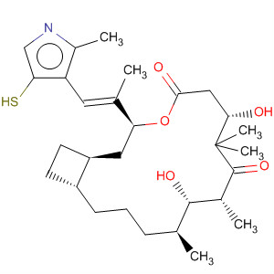 371784-40-6  4-Oxabicyclo[14.2.0]octadecane-5,9-dione,7,11-dihydroxy-8,8,10,12-tetramethyl-3-[(1E)-1-methyl-2-(2-methyl-4-thiazolyl)ethenyl]-, (1S,3S,7S,10R,11S,12S,16R)-