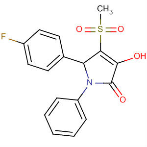 371922-47-3  2H-Pyrrol-2-one,5-(4-fluorophenyl)-1,5-dihydro-3-hydroxy-4-(methylsulfonyl)-1-phenyl-